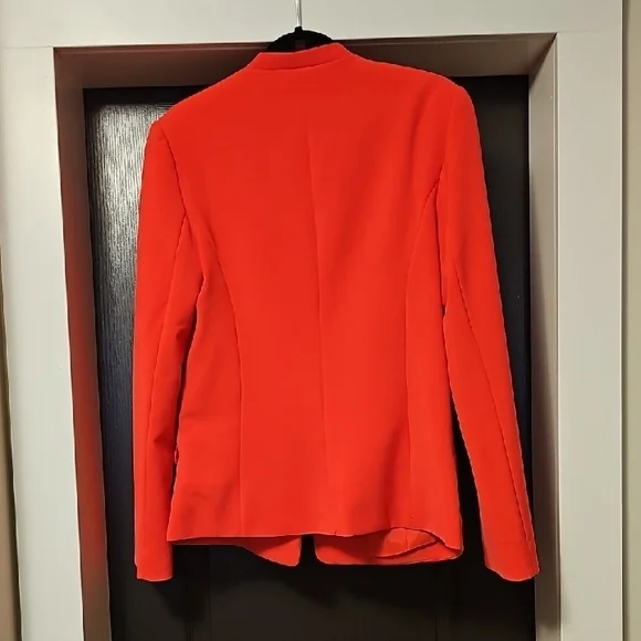 EXPRESS Vibrant Coral Coloured Women's Blazer - Picture 6 of 8